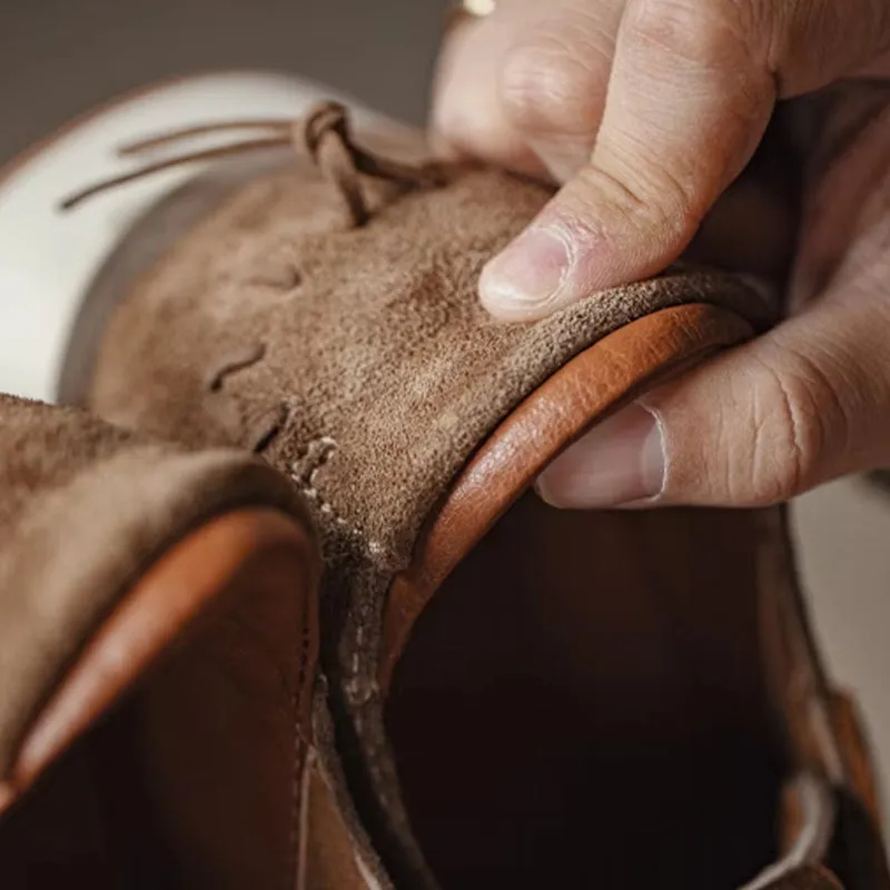 Retro 70's Jogging Leather Sneakers