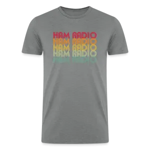 Retro Radiowaves: 'Ham Radio' - Men’s Tri-Blend Organic T-Shirt