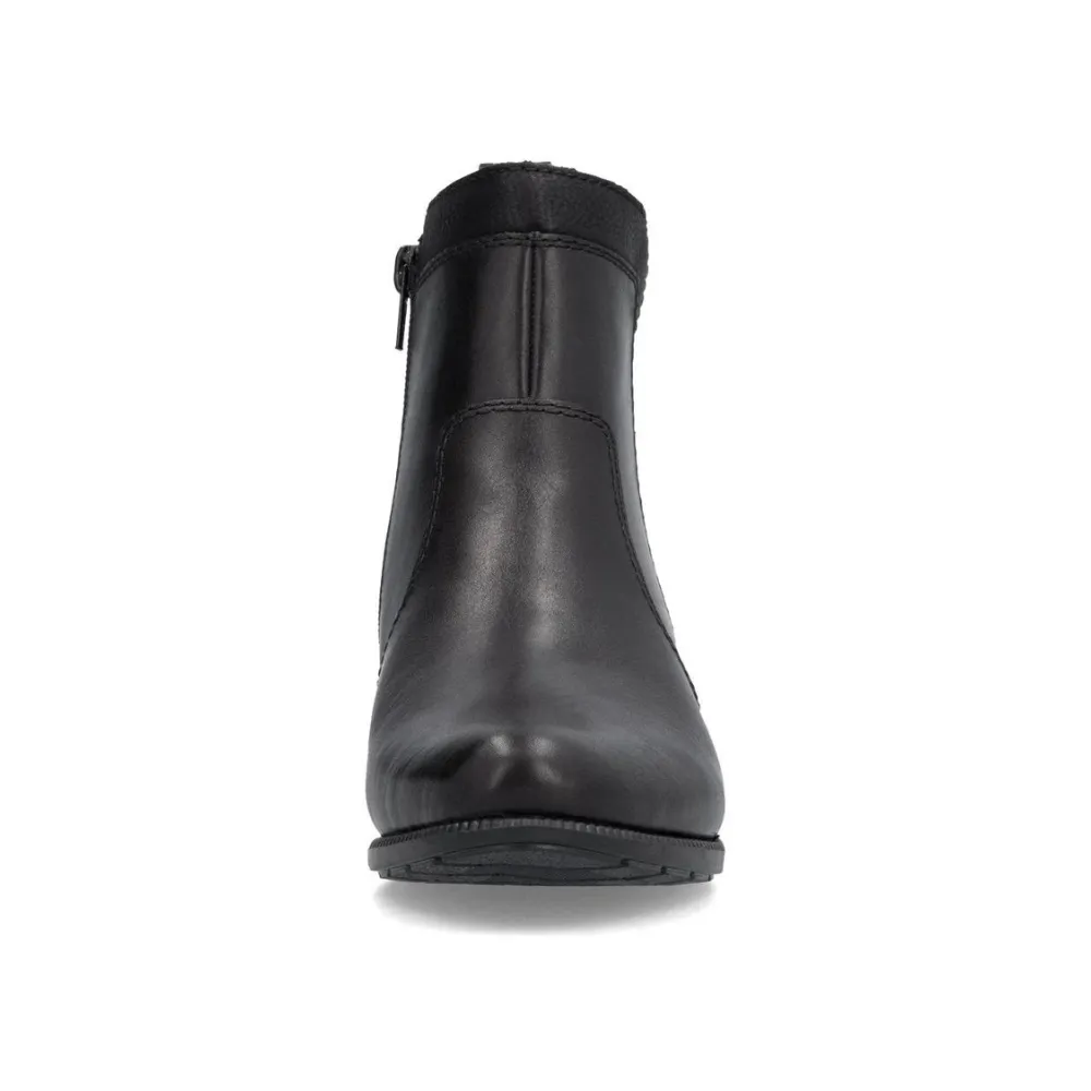 Rieker Sariana 58 Black Leather Boot (Women's)