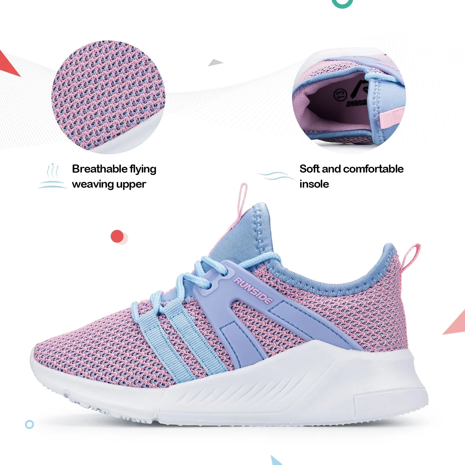 Rose Purple Lightweight Breathable Tennis Sneakers