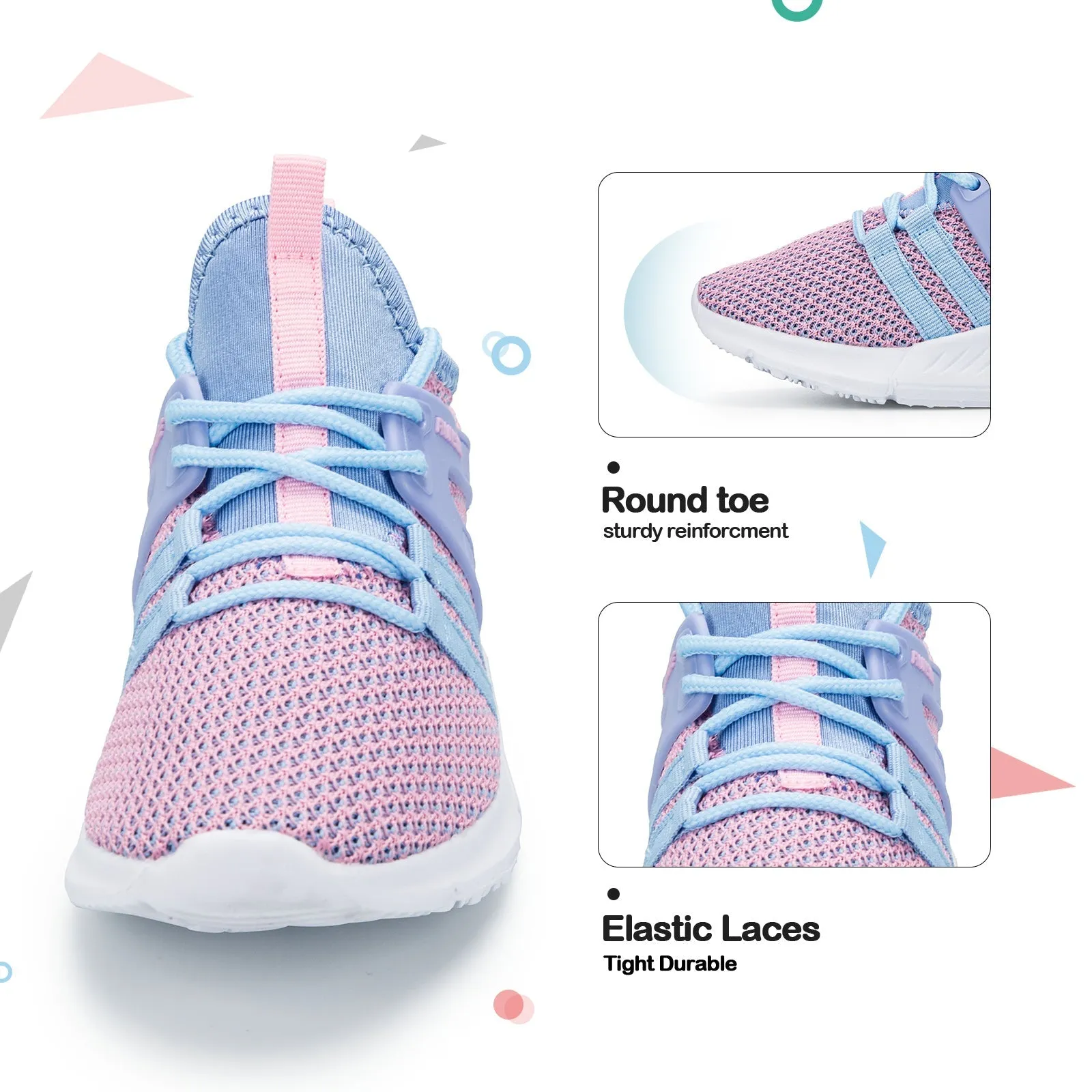 Rose Purple Lightweight Breathable Tennis Sneakers