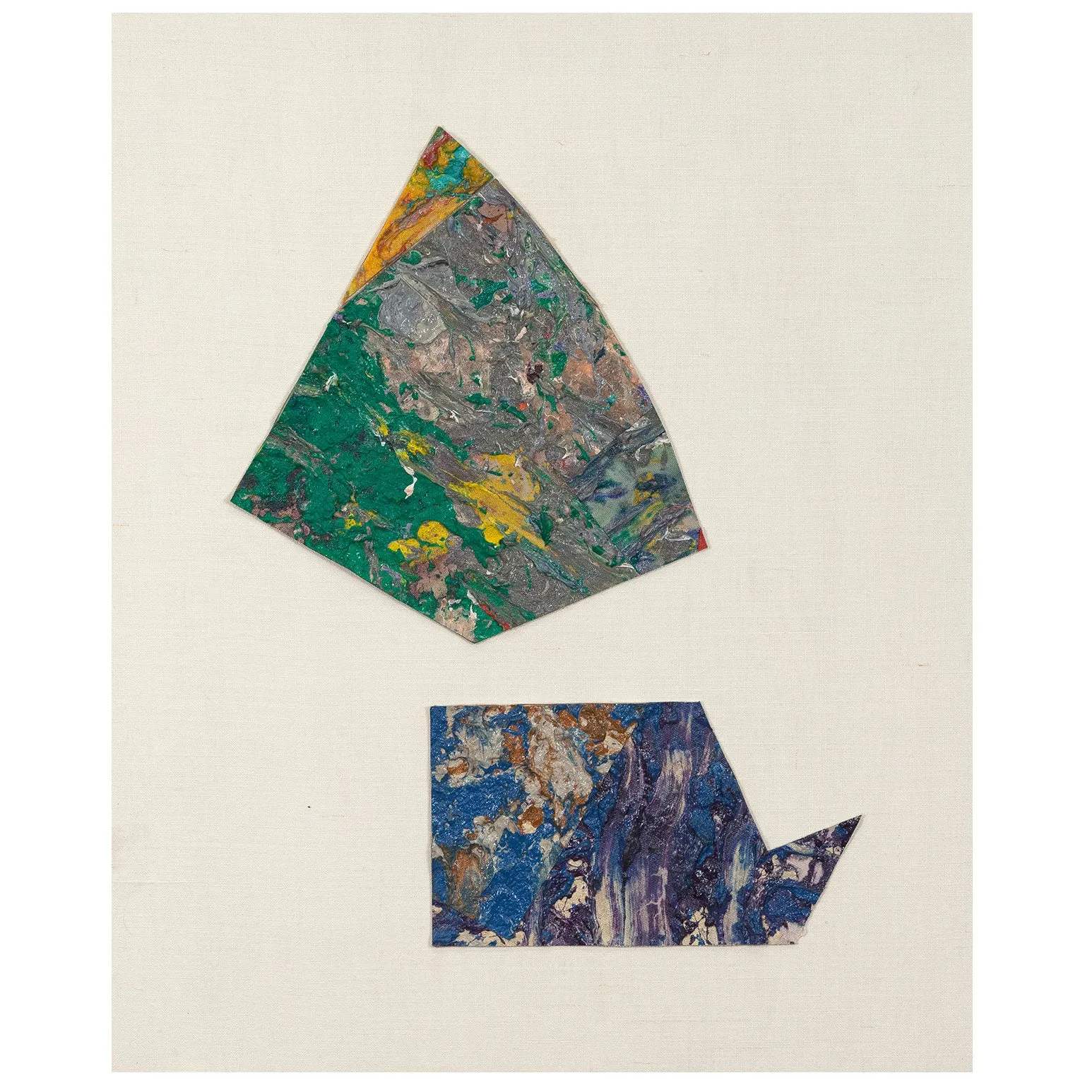 SAM GILLIAM "UNTITLED (ABSTRACT DIPTYCH)", c.1980