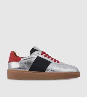 S.di Silver/Black/Red Sneaker 3306