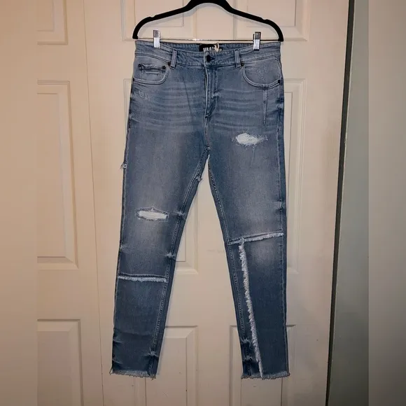 SER.O.YA premium skinny distressed Nate jeans - made in Italy