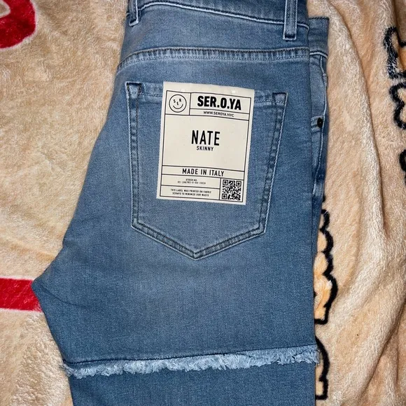 SER.O.YA premium skinny distressed Nate jeans - made in Italy