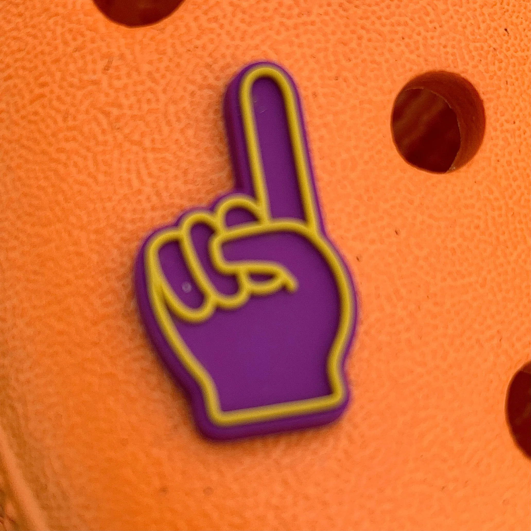 SHOE CHARMS - PURPLE & GOLD #1