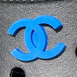 SHOE CHARMS - ROYAL BLUE DOUBLE C