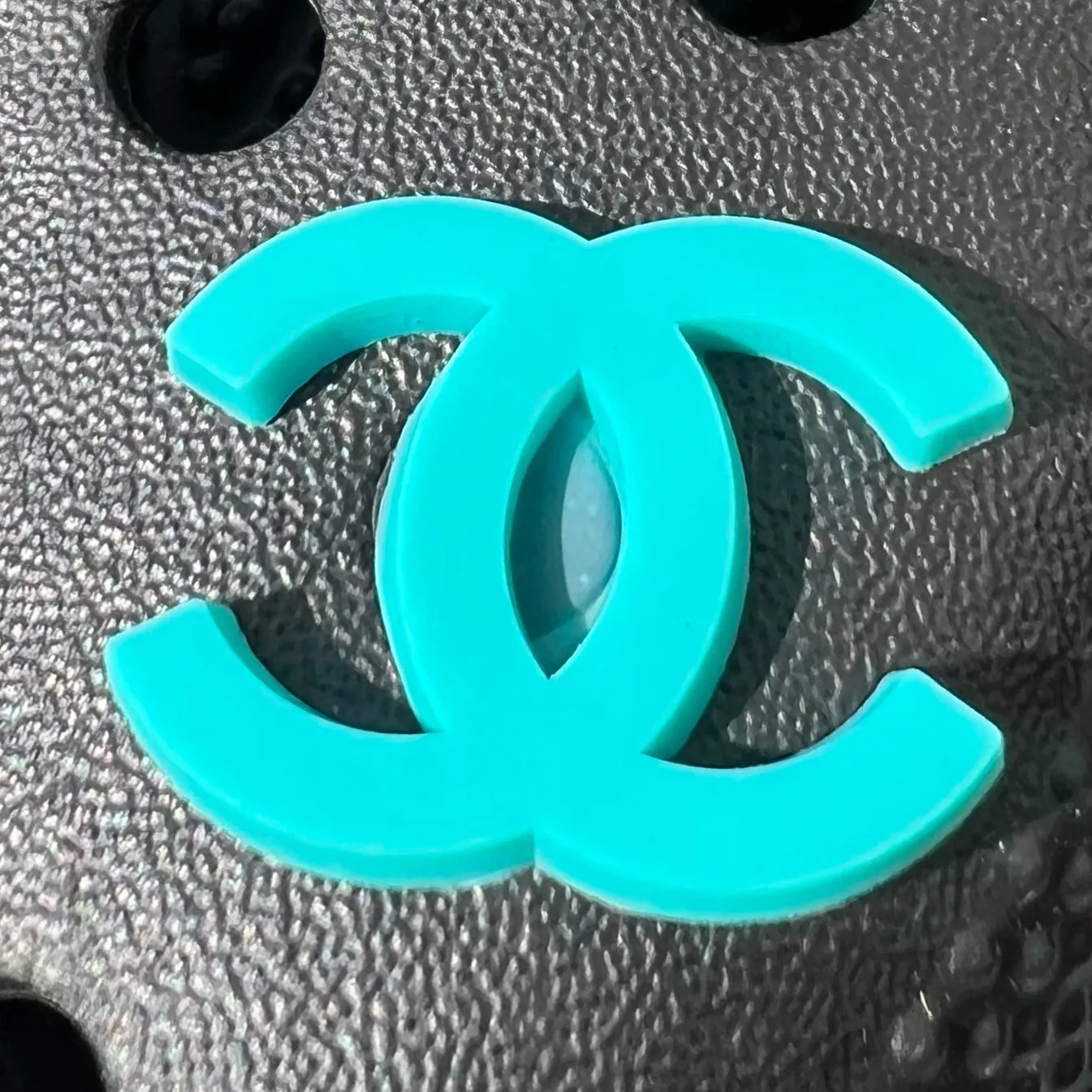 SHOE CHARMS - TURQUOISE DOUBLE C