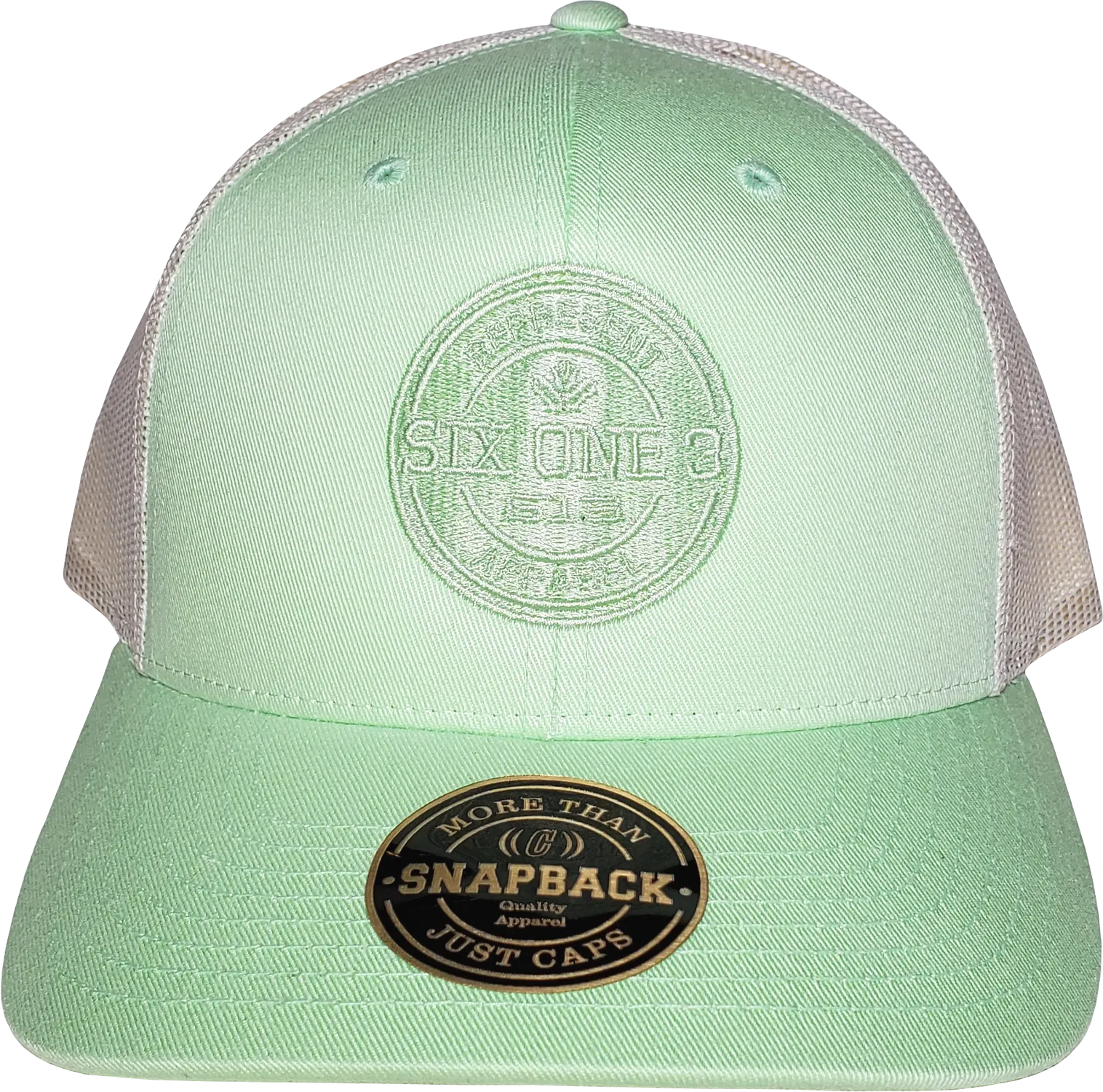 Six One 3 Benchmark Trucker Cap Patina Green Birch