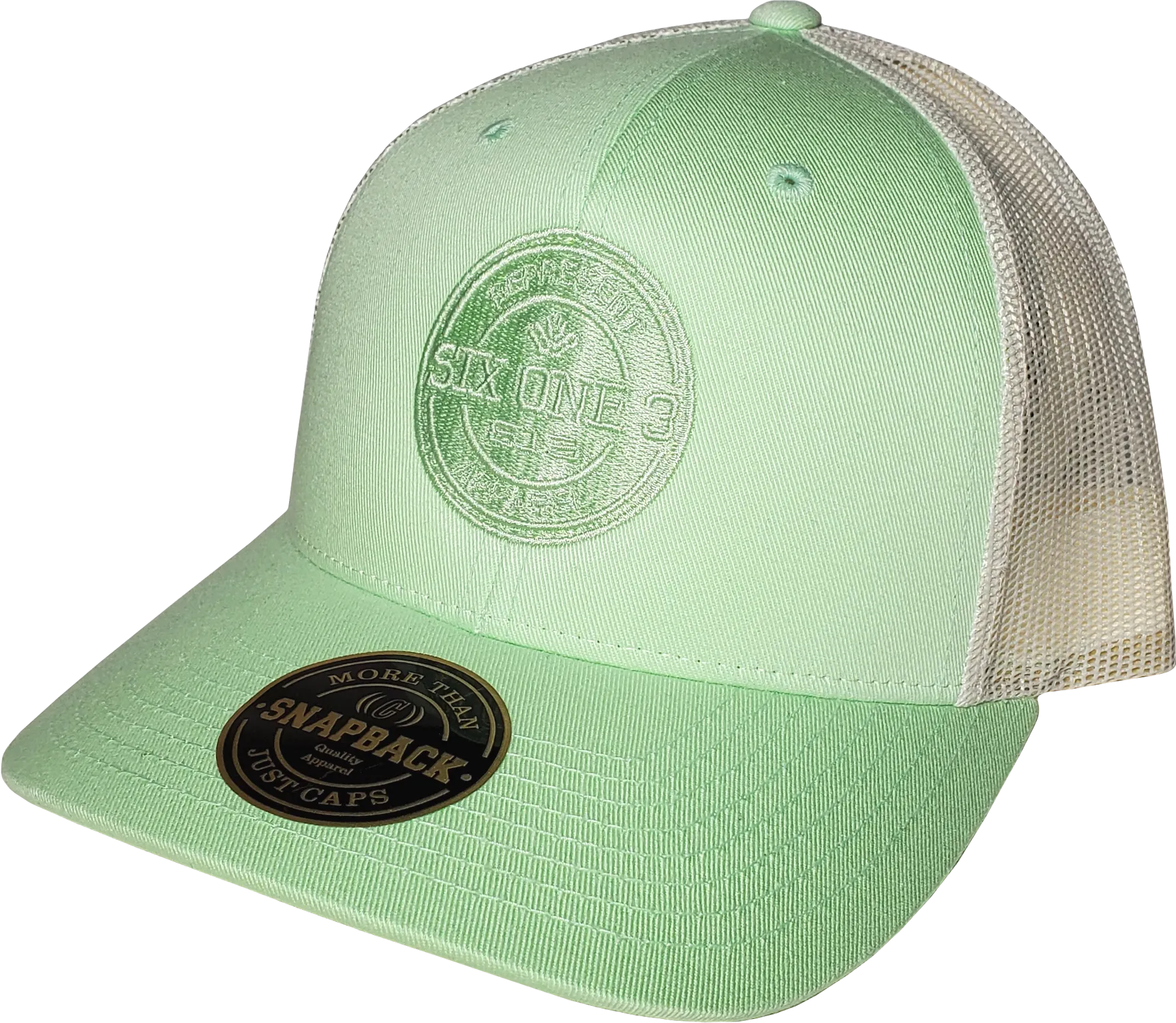 Six One 3 Benchmark Trucker Cap Patina Green Birch