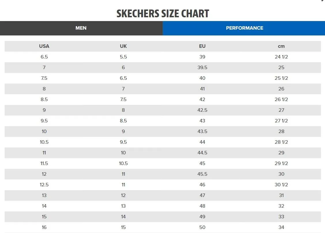 Skechers (GAR77048WEC) Mens McAllen Wide in UK 6 to 12