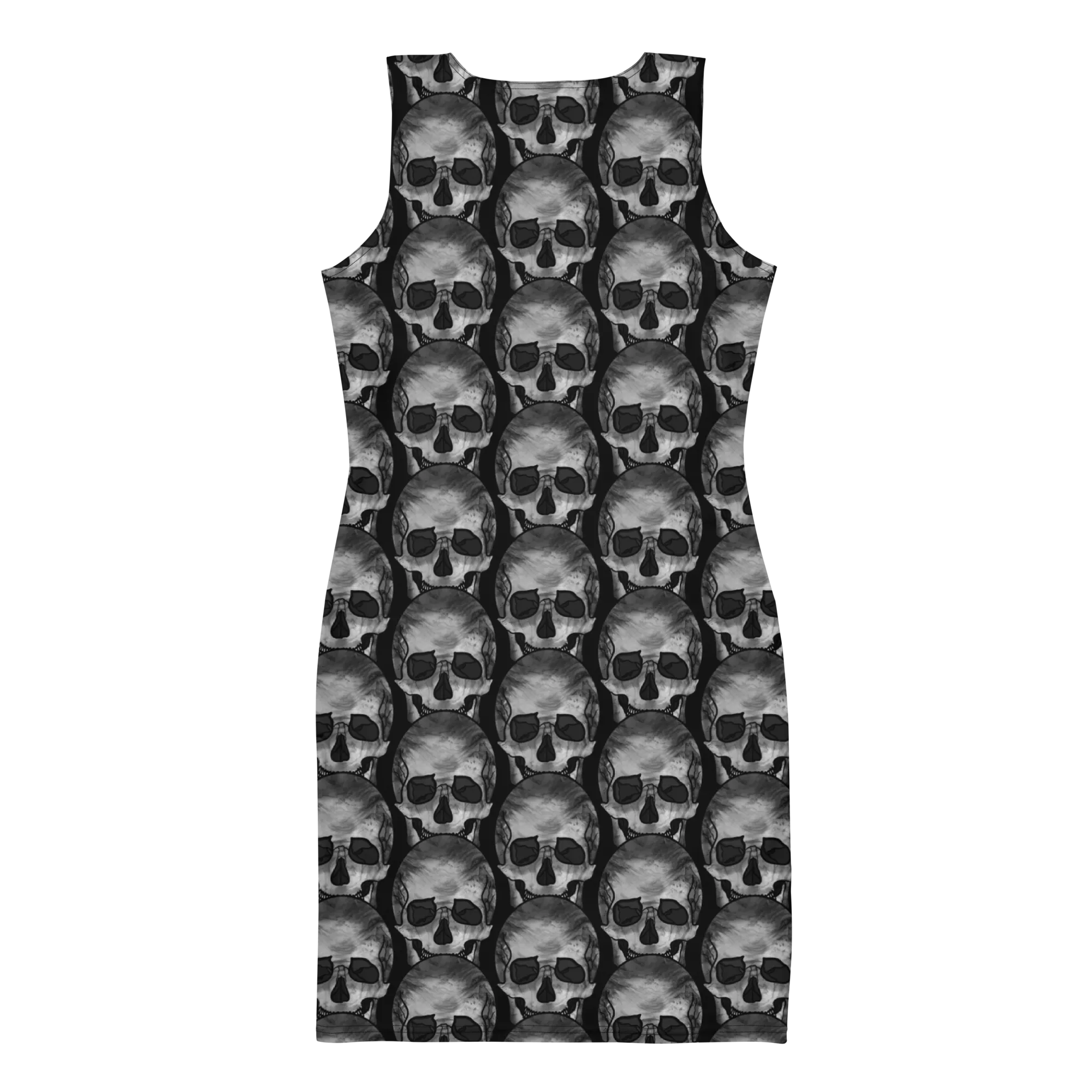 Skully - Grey Scaled Fitted Dress