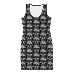 Skully - Grey Scaled Fitted Dress