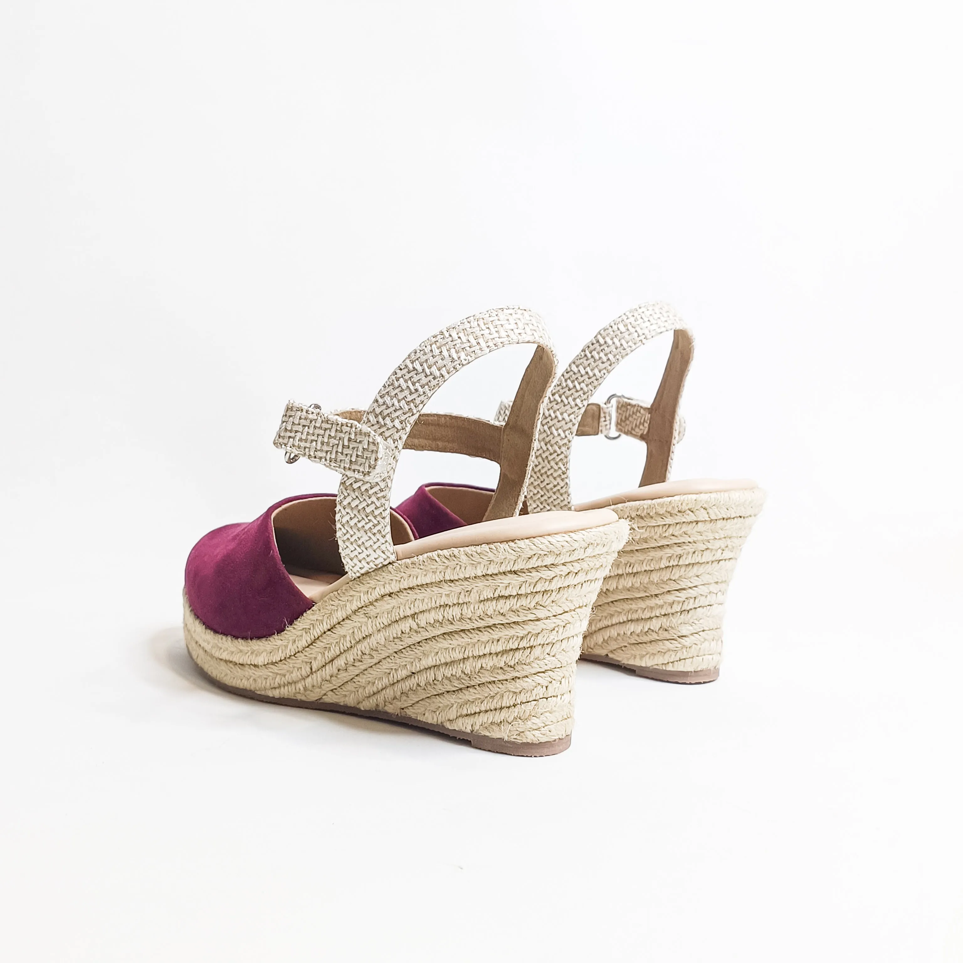 Slingback Jute Wedges
