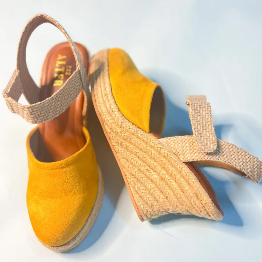 Slingback Jute Wedges
