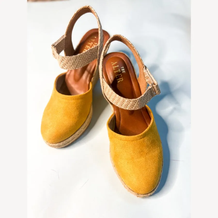 Slingback Jute Wedges