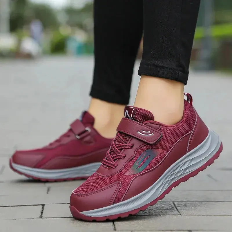 Sneakers Women Shoes Flat Loafers Leather  Shoes Comfortable Slip on Soft Casual Platform Shoes