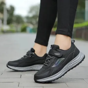 Sneakers Women Shoes Flat Loafers Leather  Shoes Comfortable Slip on Soft Casual Platform Shoes