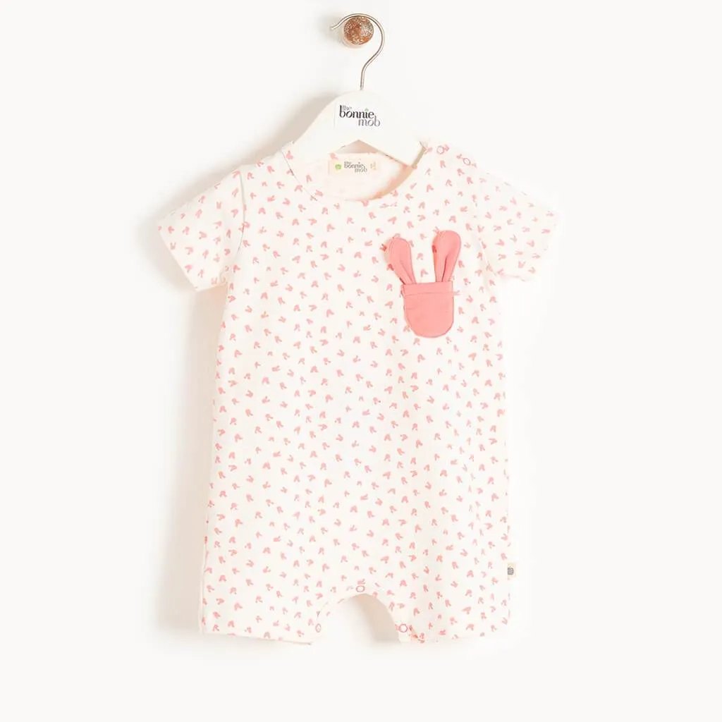 SNUG - Baby Bunny Shorty Playsuit PINK