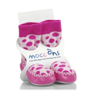 Sock Ons® Mocc Ons - Pink Polka