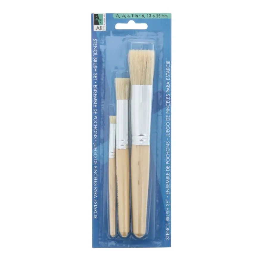 Stencil Brush Set (3pc)