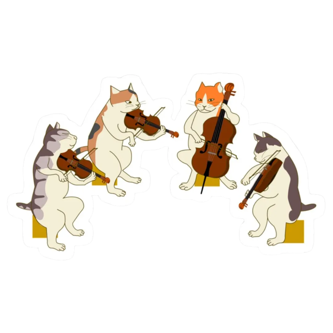 Sticker - Cool Cat Quartet