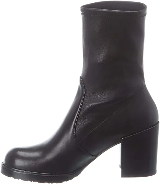 Stuart Weitzman Dalenna Leather Bootie, 9, Black