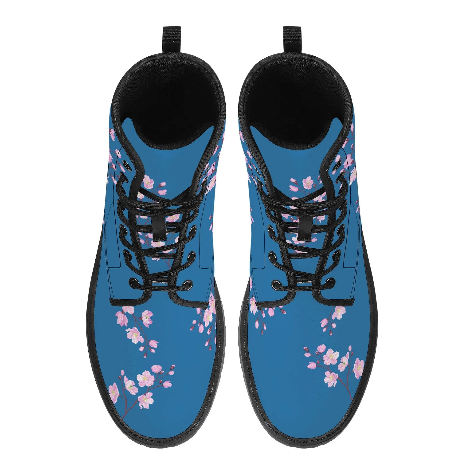 Summer Sky Sakura Vegan Leather Boots