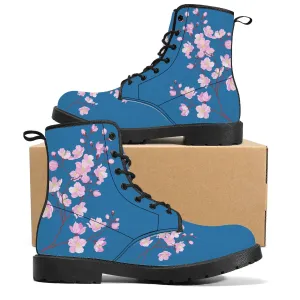 Summer Sky Sakura Vegan Leather Boots