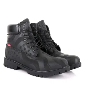Supreme Timberland Limited Edition Usa Black Hightop boots