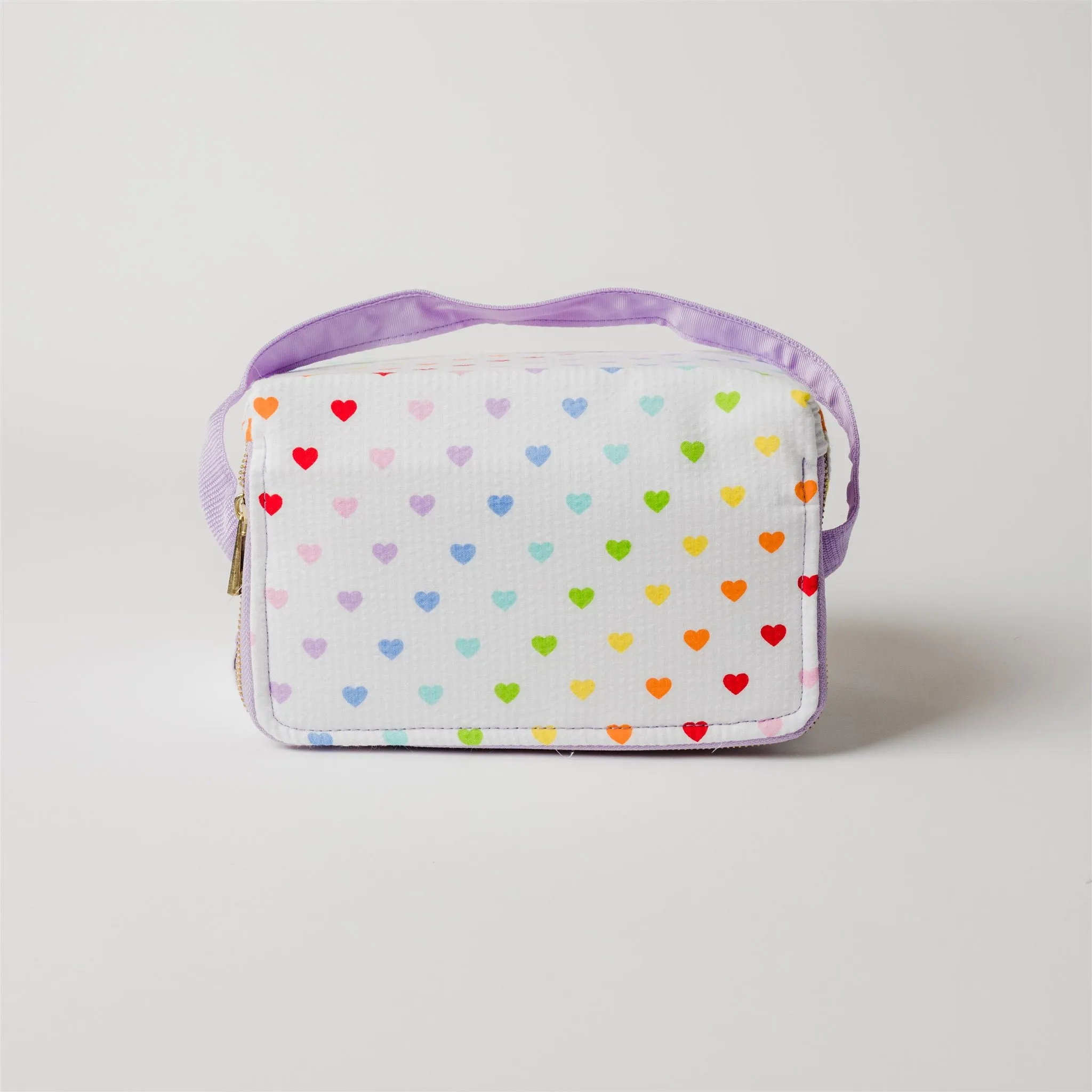 Tiny Hearts Seersucker Rectangle Lunch Box