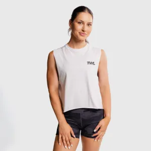 TWL - WOMEN'S SLASH CROP - ICON - WHITE