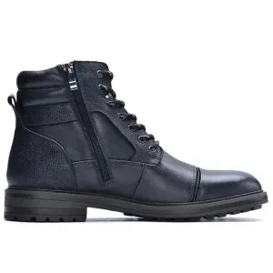 Ufficio 2 - Classic men's leather boots with zipper