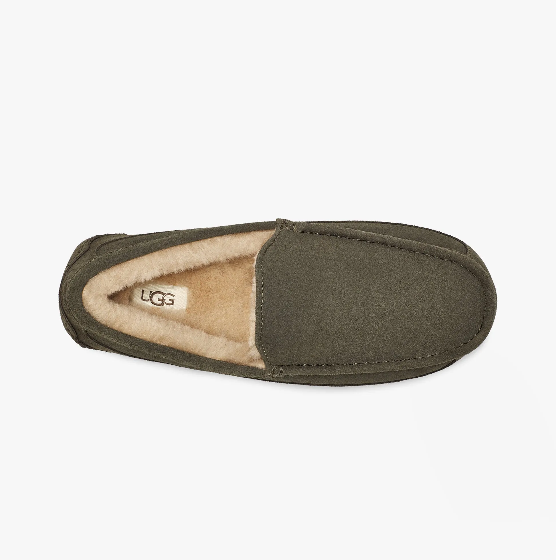 UGG ASCOT Mens Moccasin Suede Slippers Forest Night