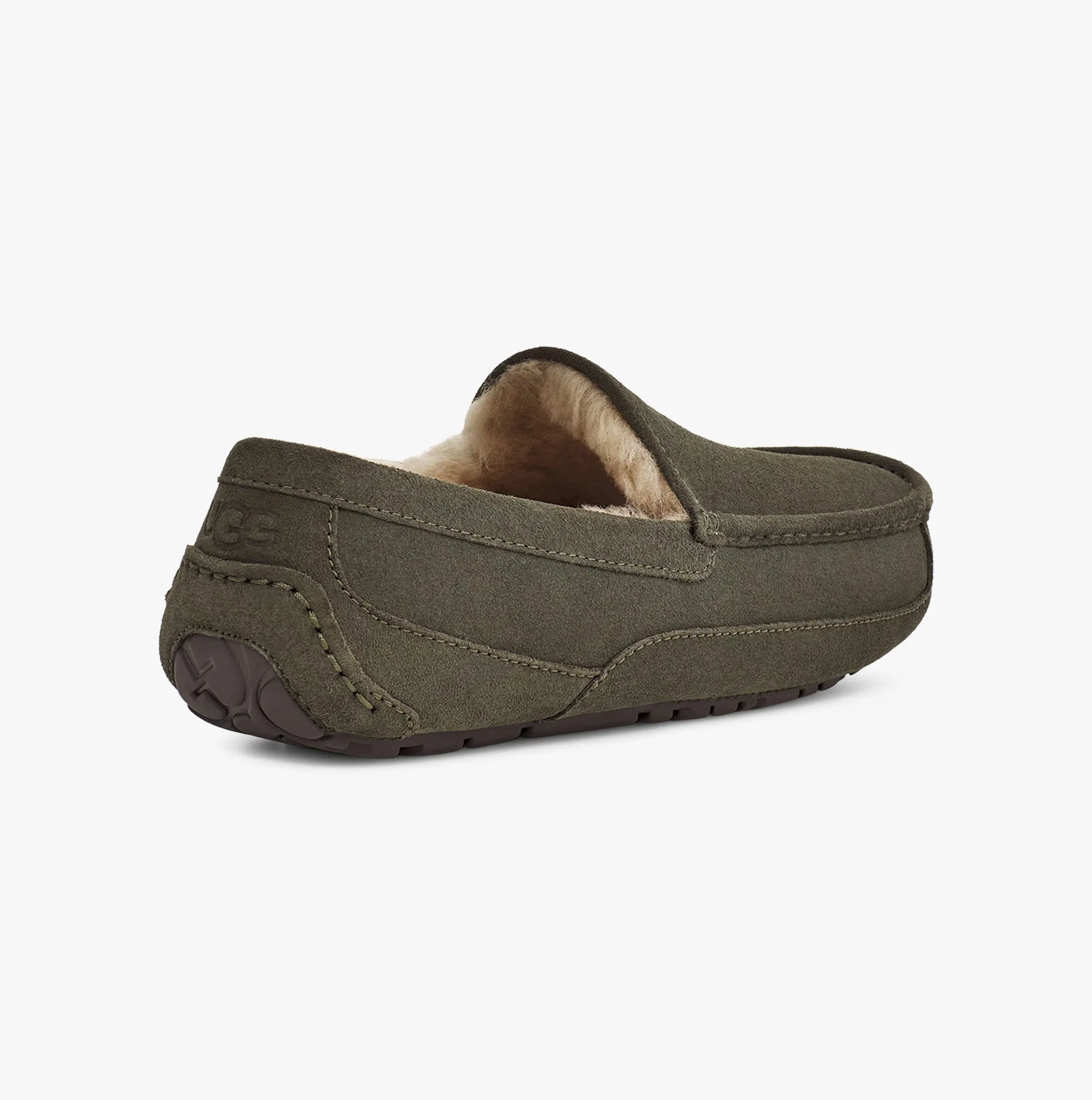 UGG ASCOT Mens Moccasin Suede Slippers Forest Night