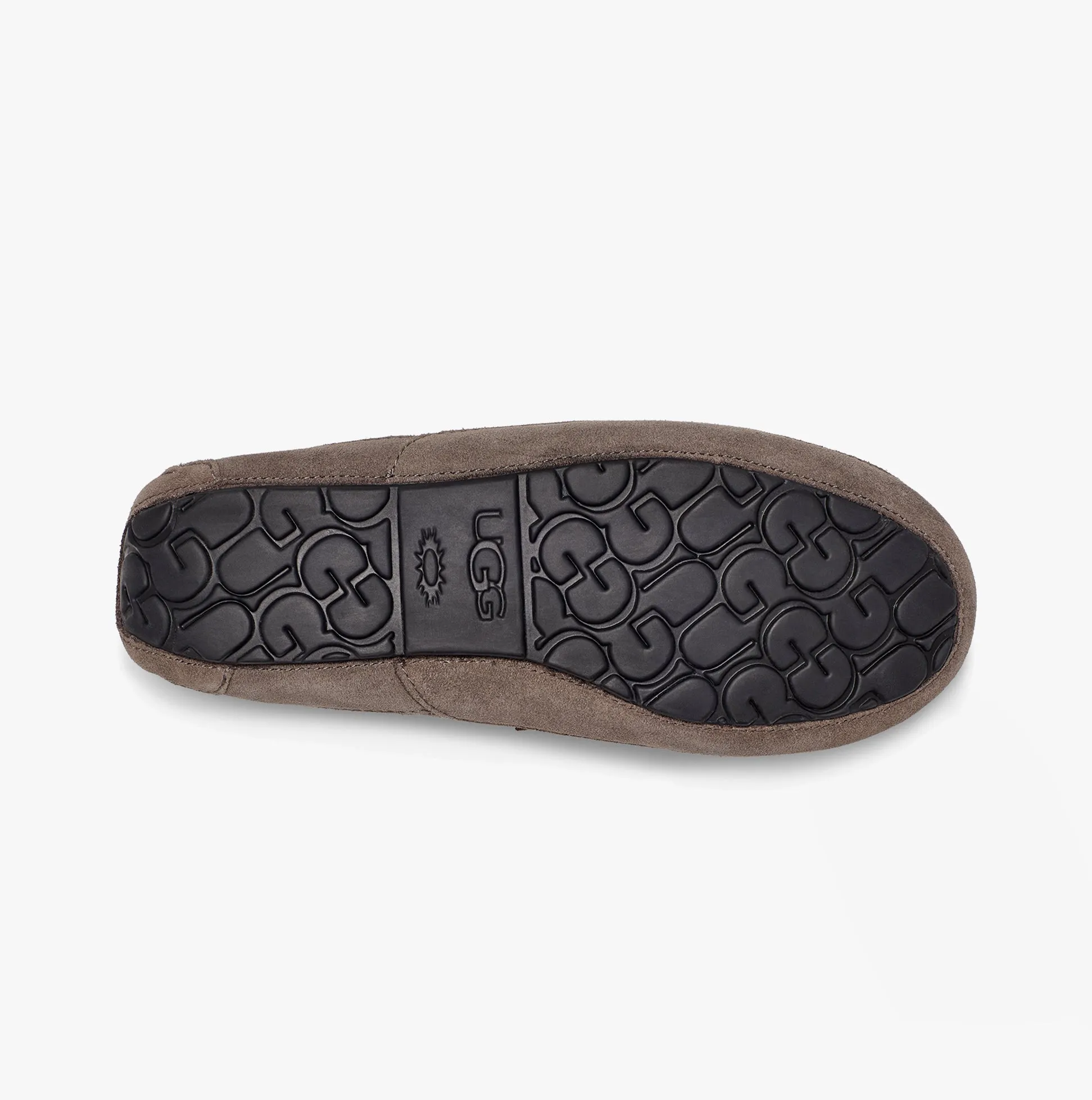 UGG ASCOT Mens Moccasin Suede Slippers Grey
