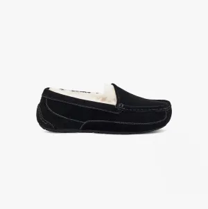UGG ASCOT Unisex Kids Slippers Black Suede