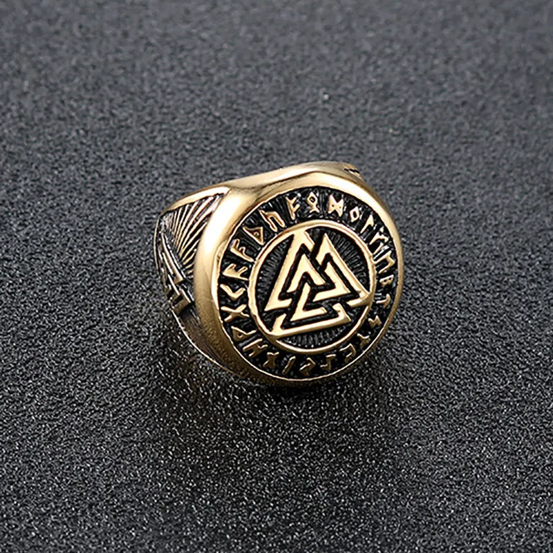 Unique Personality Triangle Symbol Retro Ring