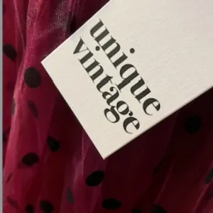 UNIQUE VINTAGE Pola Dot Tulle Maroon Burgundy Flowy Midi Skirt NWT