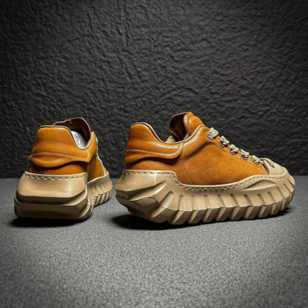 Valencia Rose Leather Sneakers