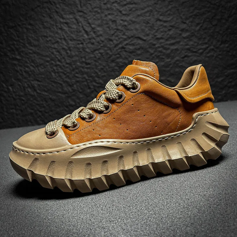Valencia Rose Leather Sneakers