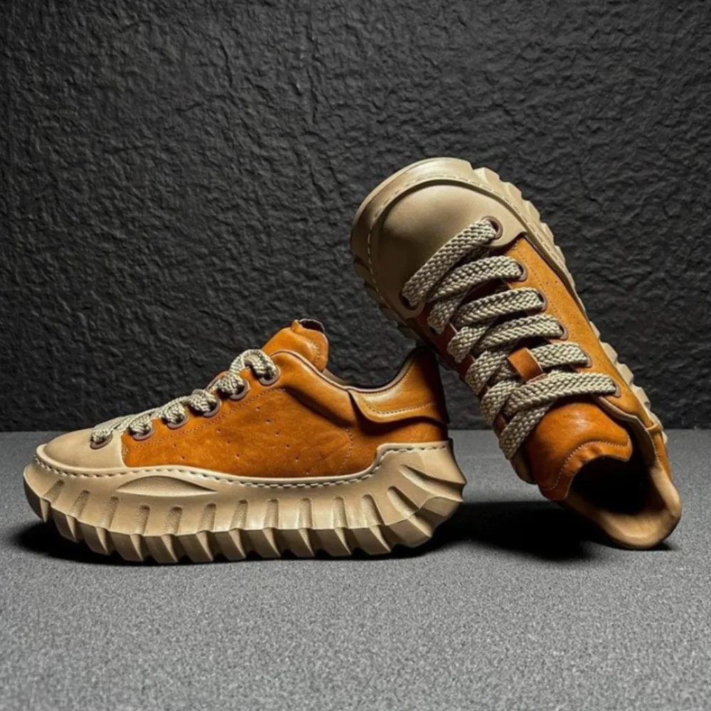 Valencia Rose Leather Sneakers