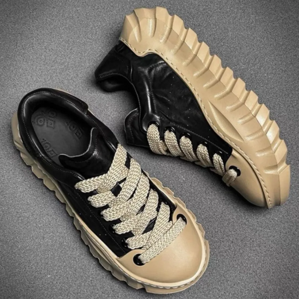 Valencia Rose Leather Sneakers