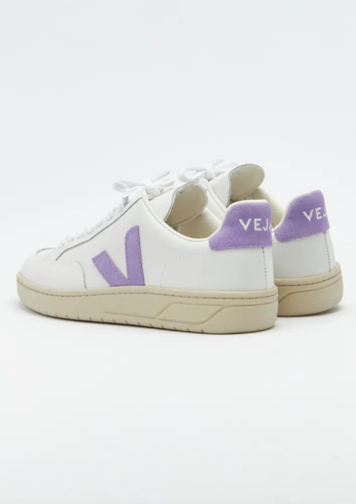 Veja V-12 Leather Extra White Lavande