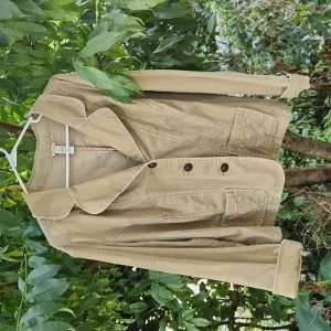 Venezia, Retro Fall Beige, Sand,  Khaki CORDUROY Casual Blazer w Embroidery