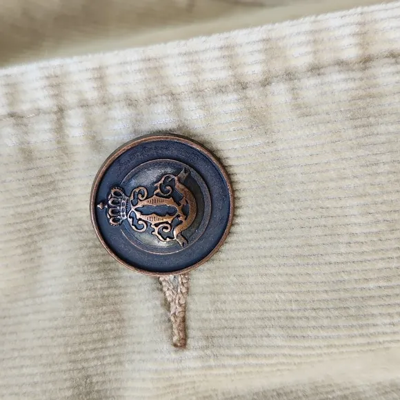 Venezia, Retro Fall Beige, Sand,  Khaki CORDUROY Casual Blazer w Embroidery
