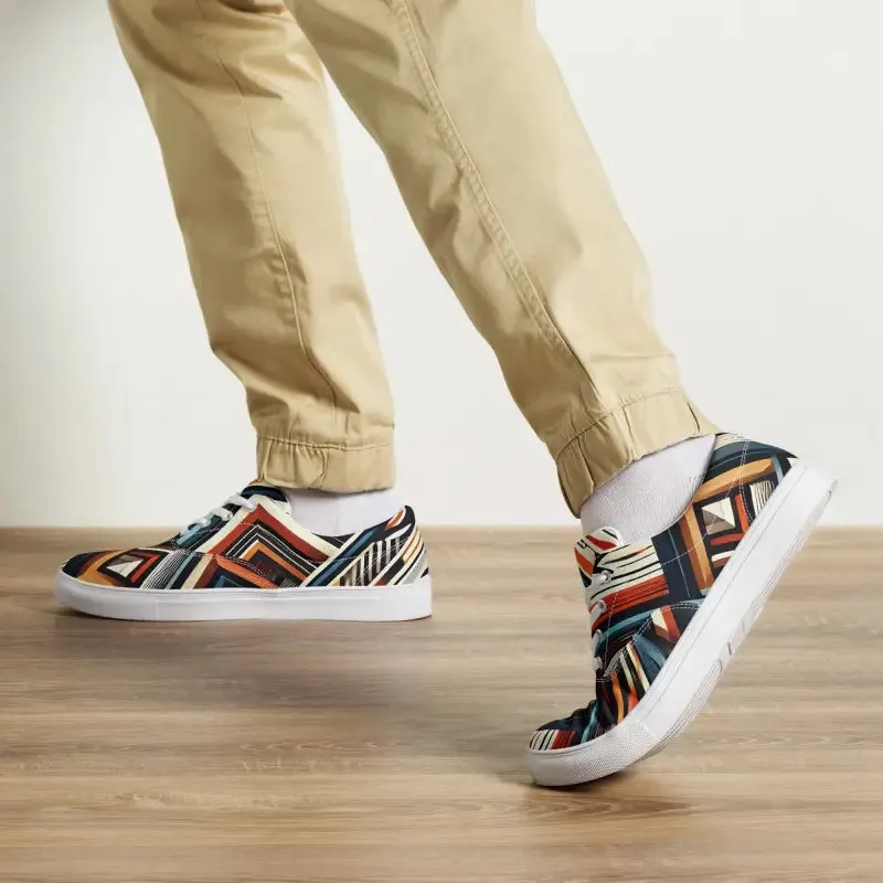 Vibrant Men's Lace Up Canvas Shoes for Ultimate Comfort