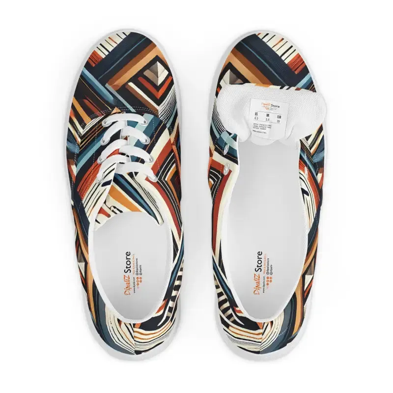 Vibrant Men's Lace Up Canvas Shoes for Ultimate Comfort