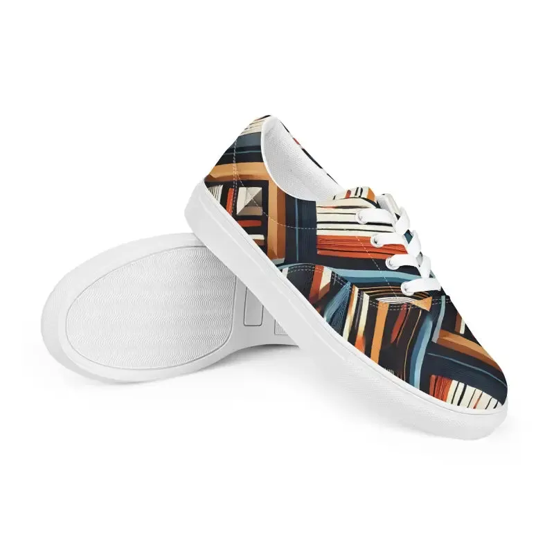 Vibrant Men's Lace Up Canvas Shoes for Ultimate Comfort