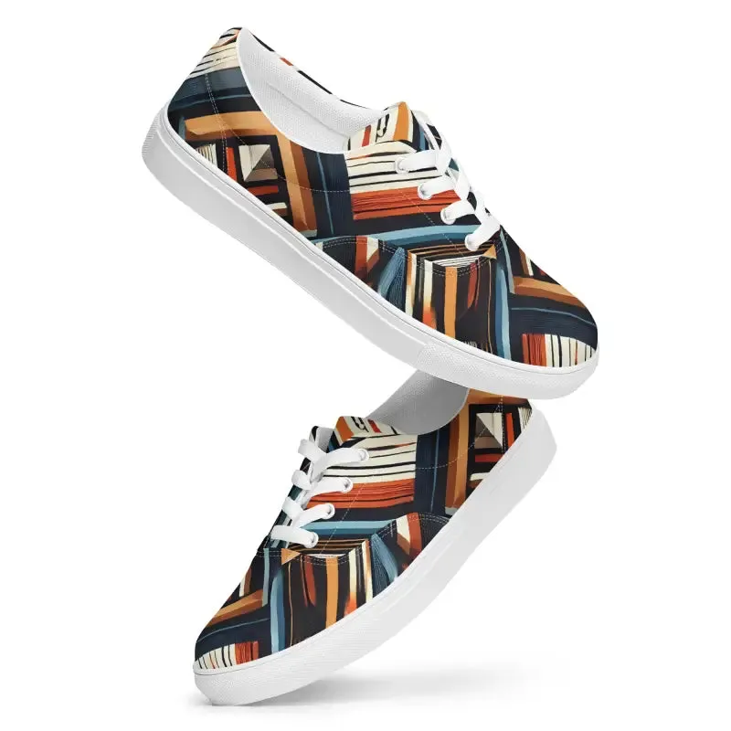 Vibrant Men's Lace Up Canvas Shoes for Ultimate Comfort